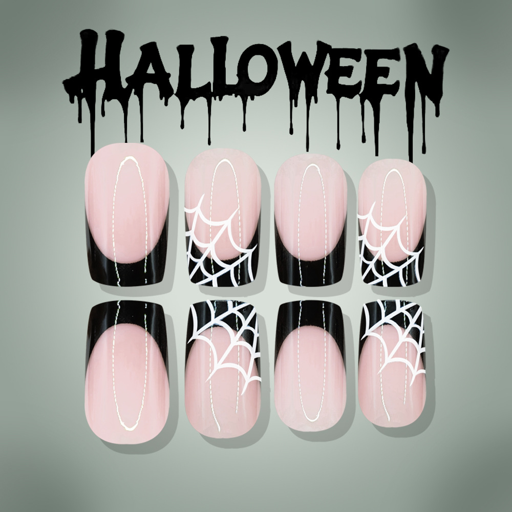 24Pcs Halloween Press On Nails - Nail Art Y2K ulasan dan harga
