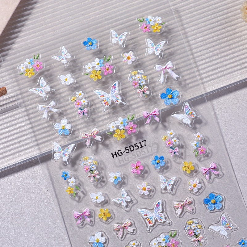 Colorful Petal Nail Decoration - Nail Art Home Service ulasan dan harga