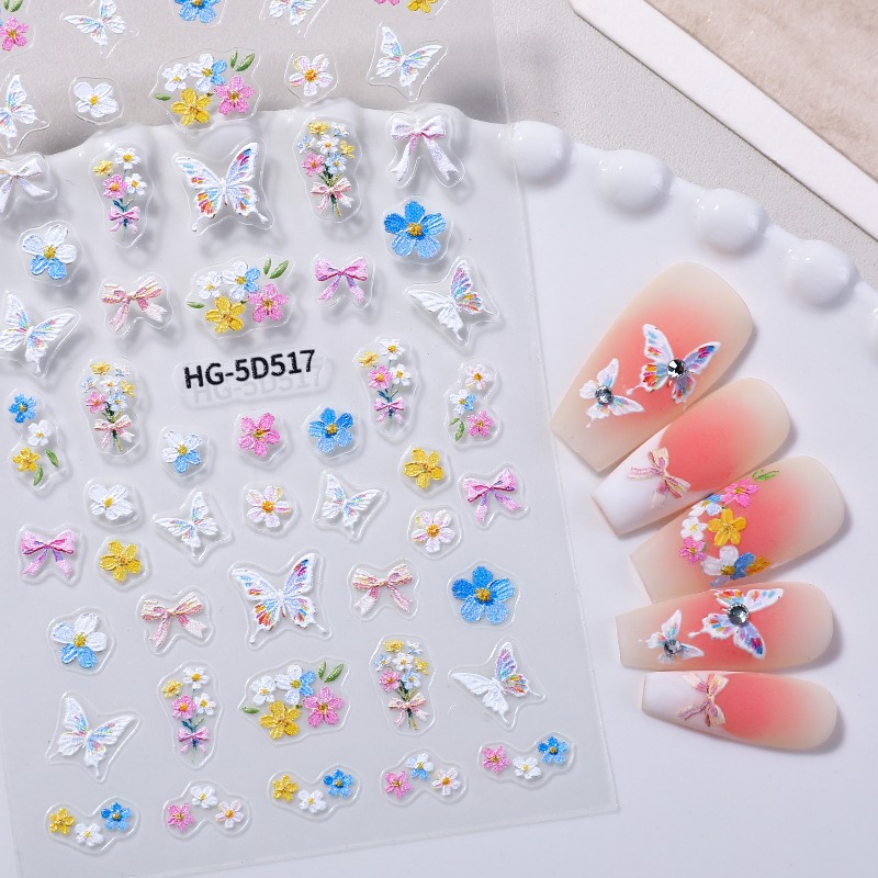 Colorful Petal Nail Decoration - Nail Art Home Service ulasan dan harga