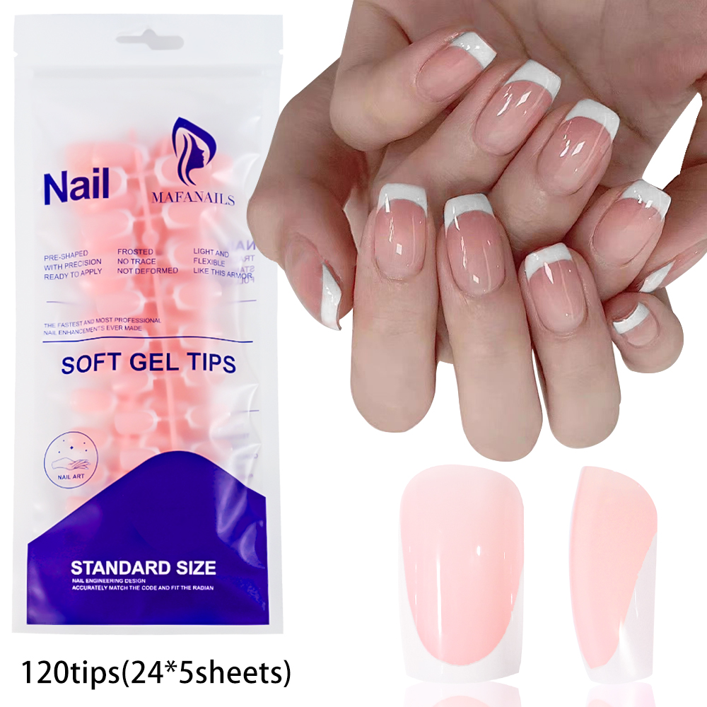 120pcs Glossy Short Square Pre - Nail Art Y2K ulasan dan harga