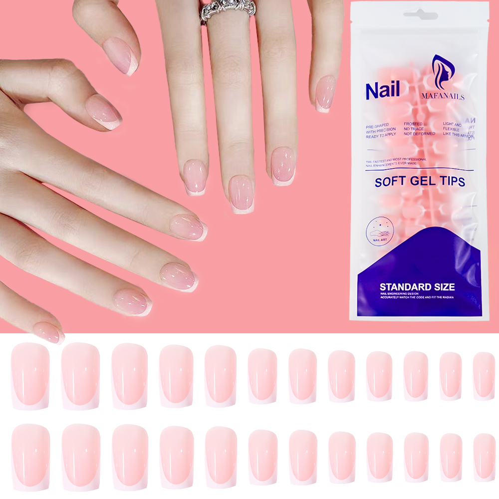 120pcs Glossy Short Square Pre - Nail Art Y2K ulasan dan harga