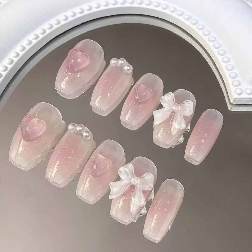 Cute Pink Sweet Princess Remov - Nail Art Y2K ulasan dan harga