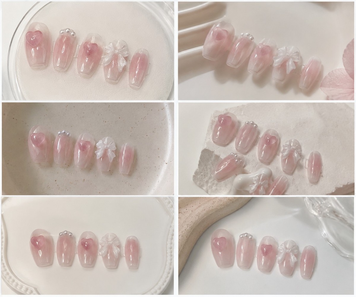 Cute Pink Sweet Princess Remov - Nail Art Y2K ulasan dan harga