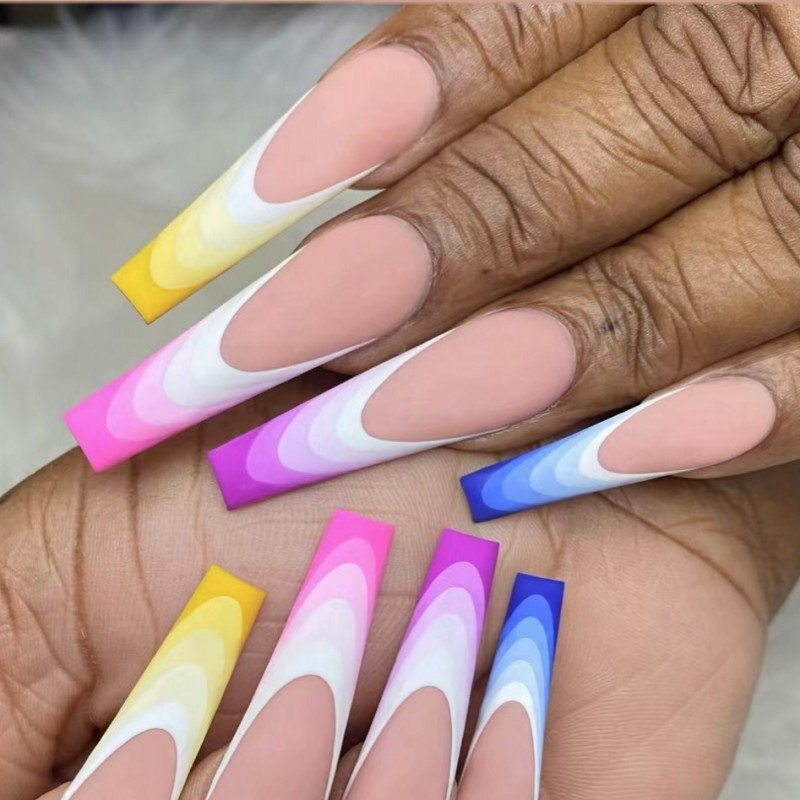 Short Medium fake nails for wo - Nail Art Y2K ulasan dan harga