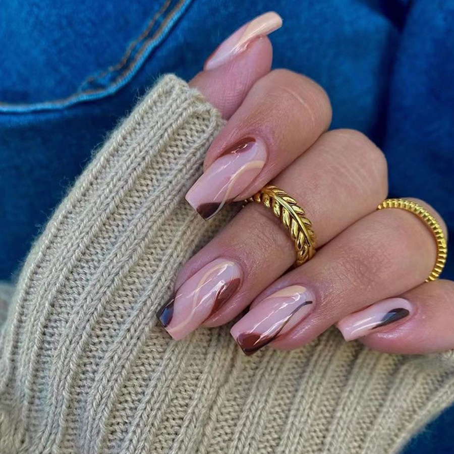 Short Medium fake nails for wo - Nail Art Y2K ulasan dan harga