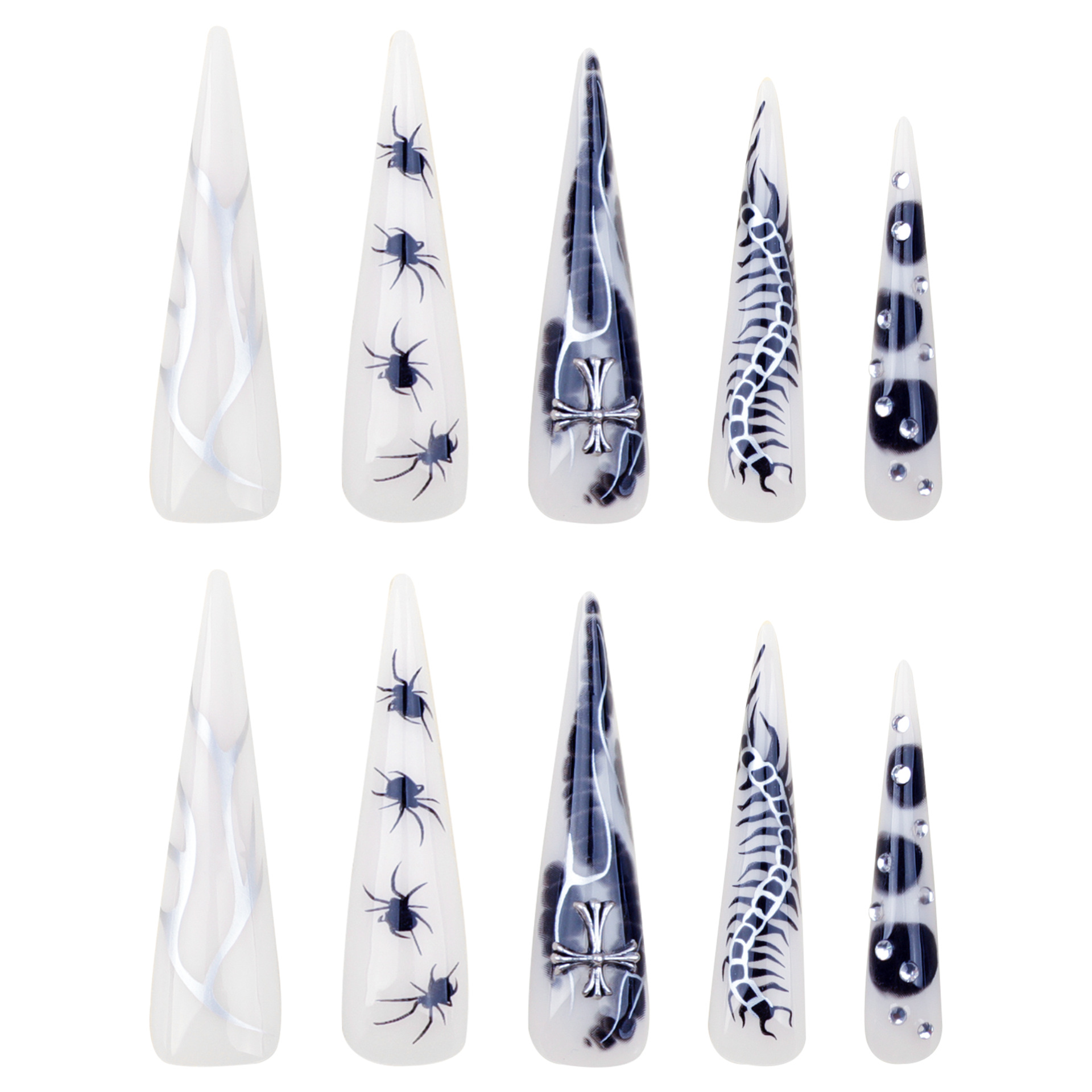24pcs Spicy Girl Press on Nail - Nail Art Y2K ulasan dan harga
